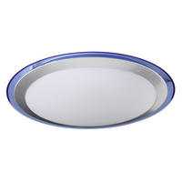 LED-DECKENLEUCHTE 33 cm  - Blau/Silberfarben, Basics, Kunststoff/Metall (33cm) - Näve