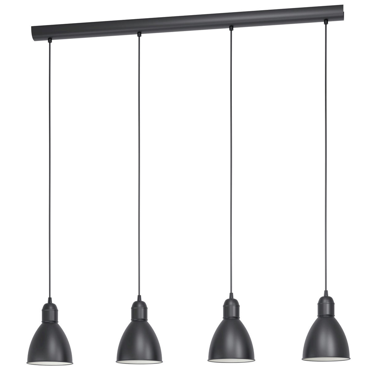 HÄNGELEUCHTE 97,5/15,5/110 cm  - Schwarz/Weiß, Basics, Metall (97,5/15,5/110cm) - Eglo