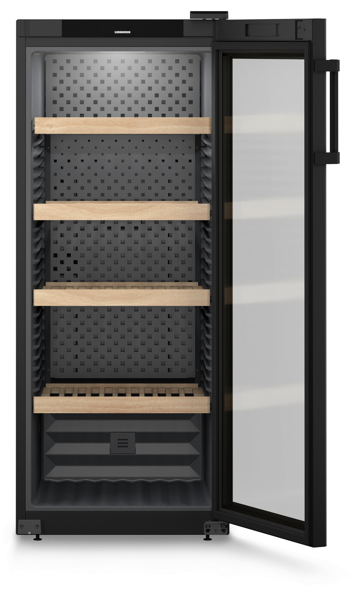 WEINKÜHLSCHRANK WPbl 4601  - Schwarz, Basics, Metall (59,7/148,4/76,3cm) - Liebherr