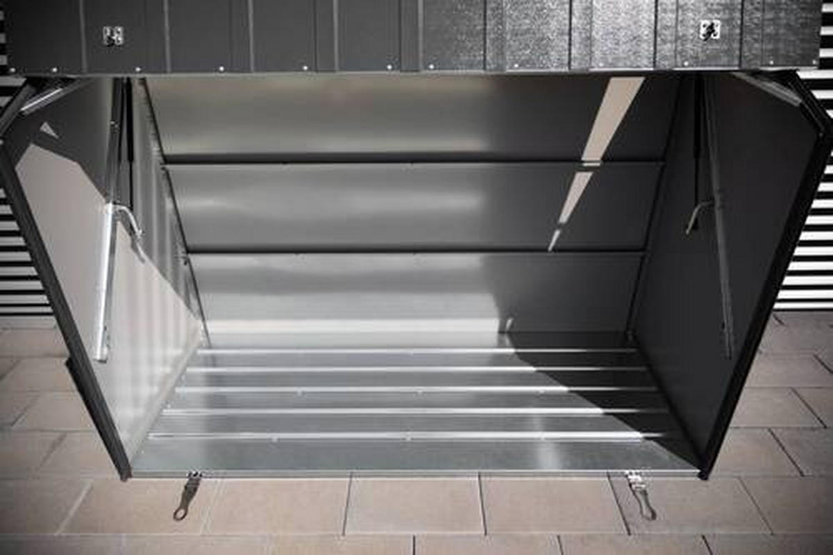 GERÄTESCHRANK 76/139/185 cm  - Anthrazit, Basics, Metall (76/139/185cm)