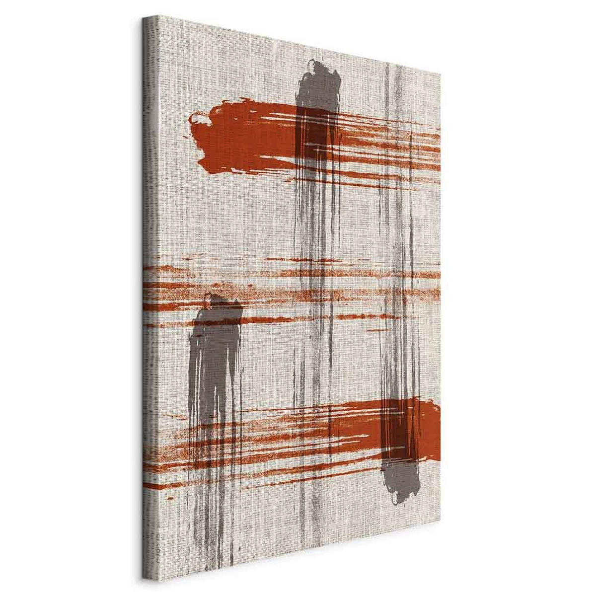 CANVASTAVLA 40/60/1,2 cm  - beige/terrakotta, Basics, trämaterial/textil (40/60/1,2cm) - artgeist