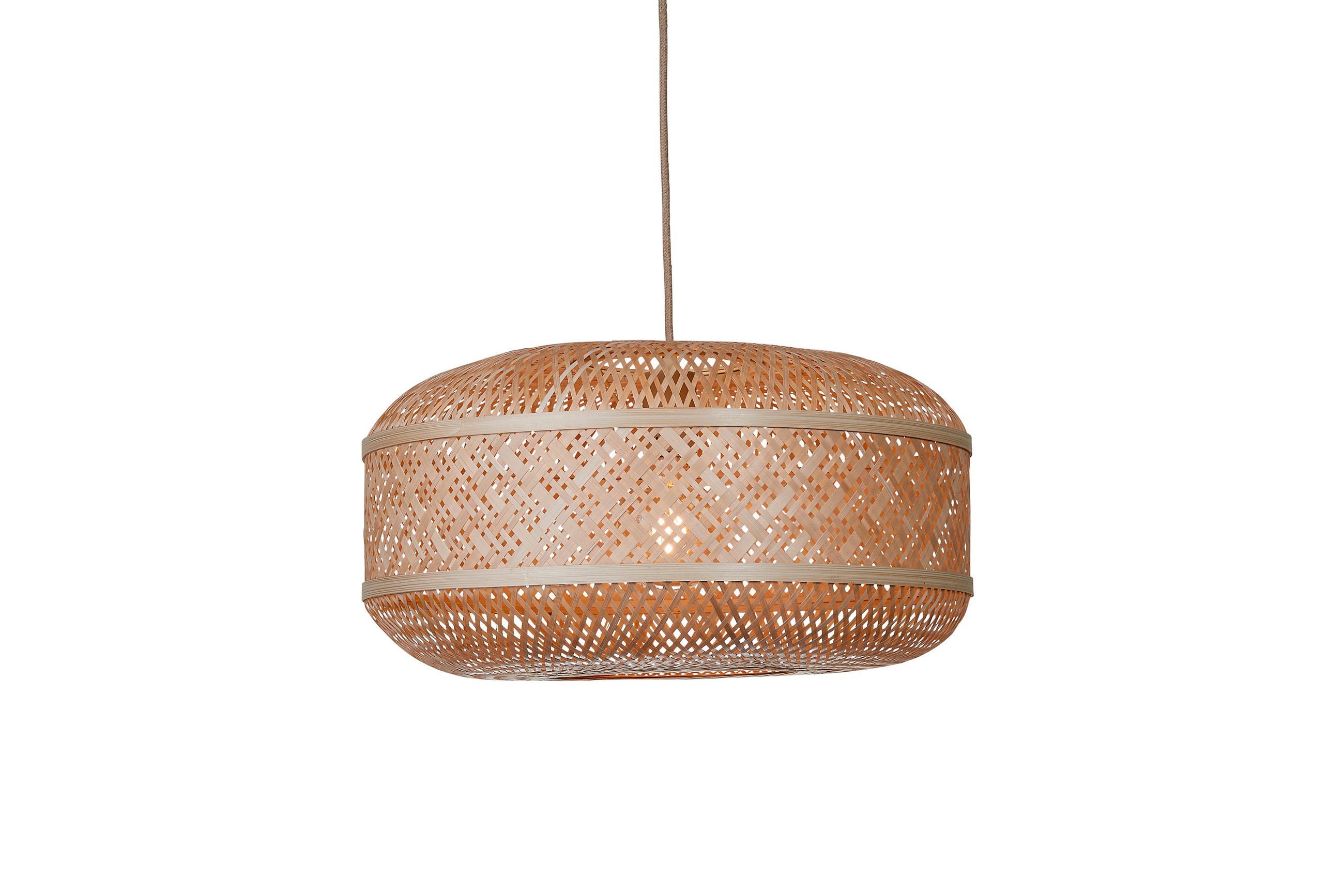 HÄNGLAMPA Good & Mojo 50/25 cm  - naturfärgad, Basics, naturmaterial (50/25cm) - Good & Mojo