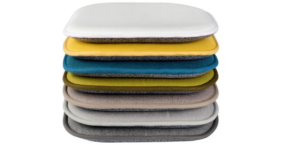 SITZKISSEN  40/40 cm   - Petrol, Textil (40/40cm) - Novel