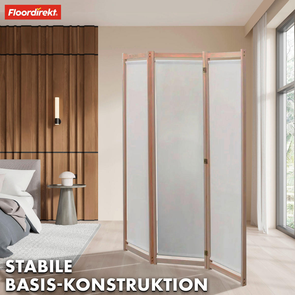 TRENNWAND - Naturfarben, Basics, Holz (120/170/1,5cm) - Floordirekt