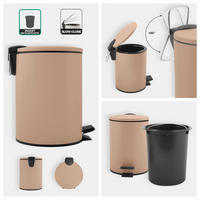 TRETEIMER ADELAR 3 L  - Cappuccino, Basics, Metall (16,8/16,8/22,8cm) - Spirella