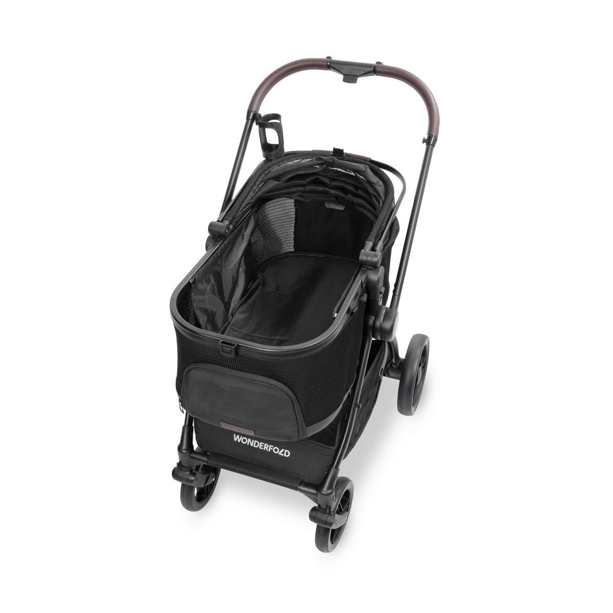 HUNDEBUGGY P3 Pet Luxury Stroller  - Schwarz, Basics, Textil/Metall (92kg) - WONDERFOLD