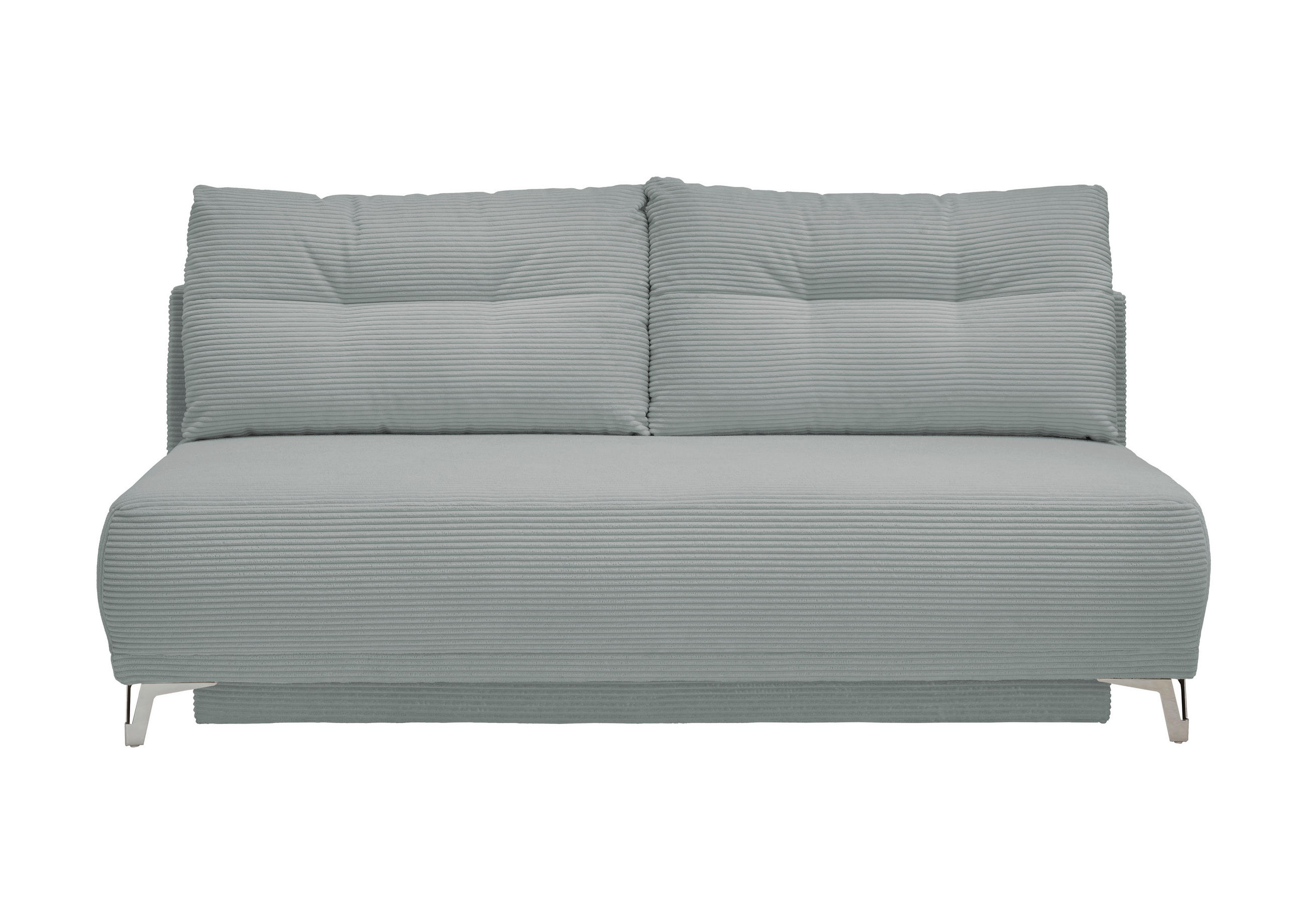 SCHLAFSOFA in Cord Hellblau  - Chromfarben/Hellblau, MODERN, Textil/Metall (198/90/100cm) - Livetastic