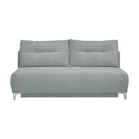 SCHLAFSOFA in Cord Hellblau  - Chromfarben/Hellblau, Modern, Textil/Metall (198/90/100cm) - Livetastic