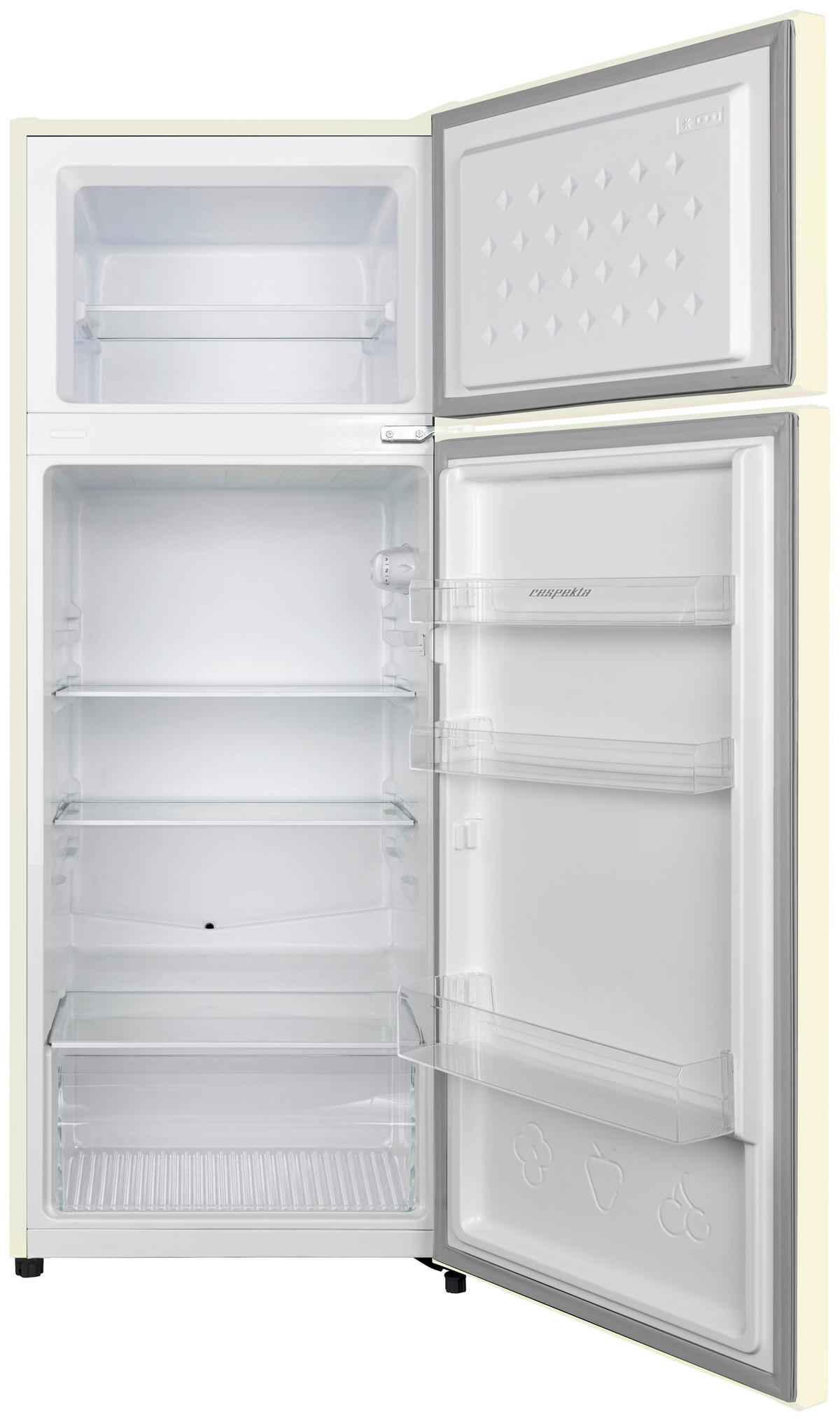 KÜHL-GEFRIER-KOMBINATION 54/142,8/55,1 cm S144VC-52  - Creme, Trend, Glas/Kunststoff (54/142,8/55,1cm) - Respekta