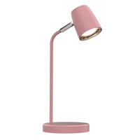 LED LAMPA NA PÍSACÍ STÔL, 14/14/35 cm - pink, Basics, kov/plast (14/14/35cm)