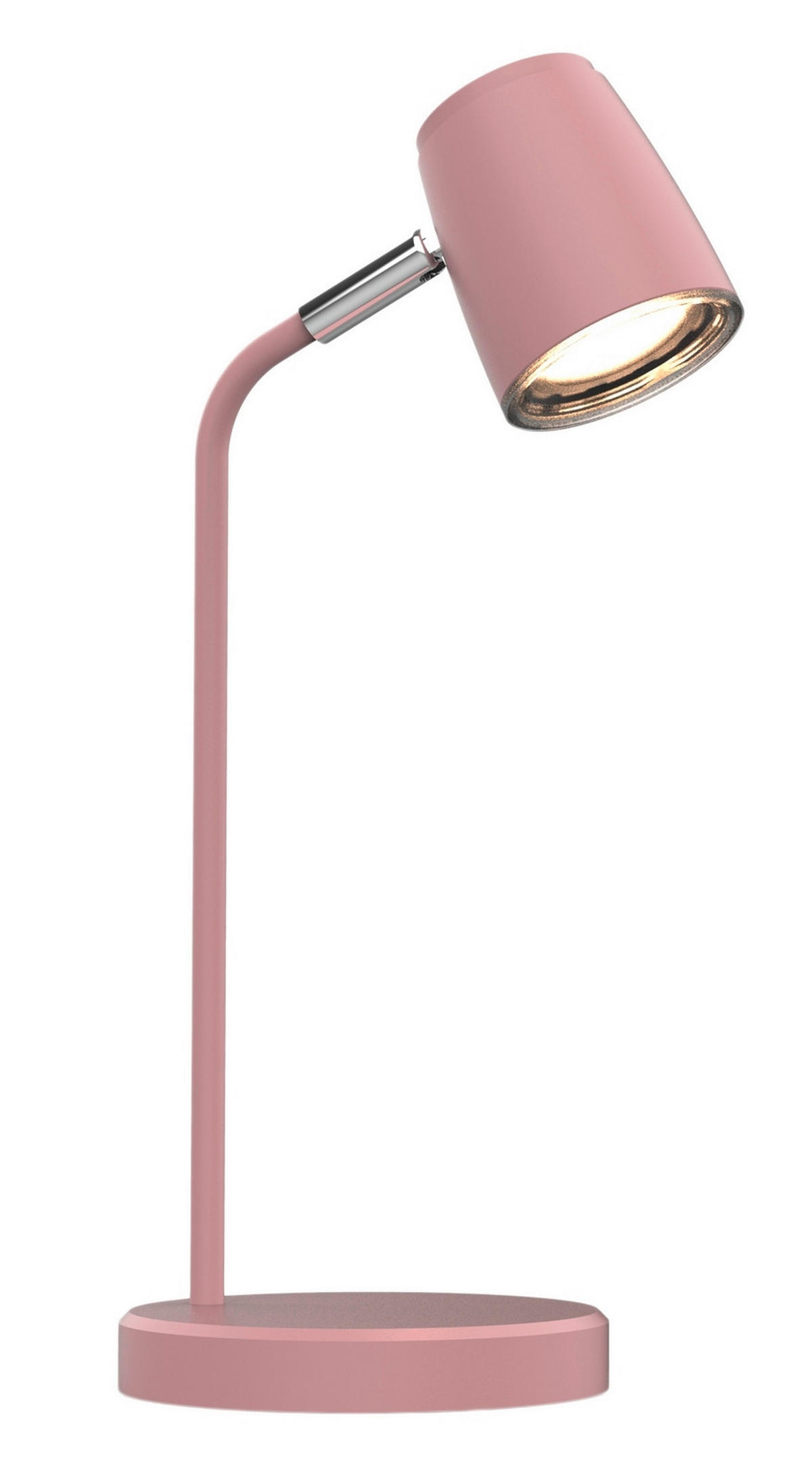 LED LAMPA NA PÍSACÍ STÔL, 14/14/35 cm - pink, Basics, kov/plast (14/14/35cm)