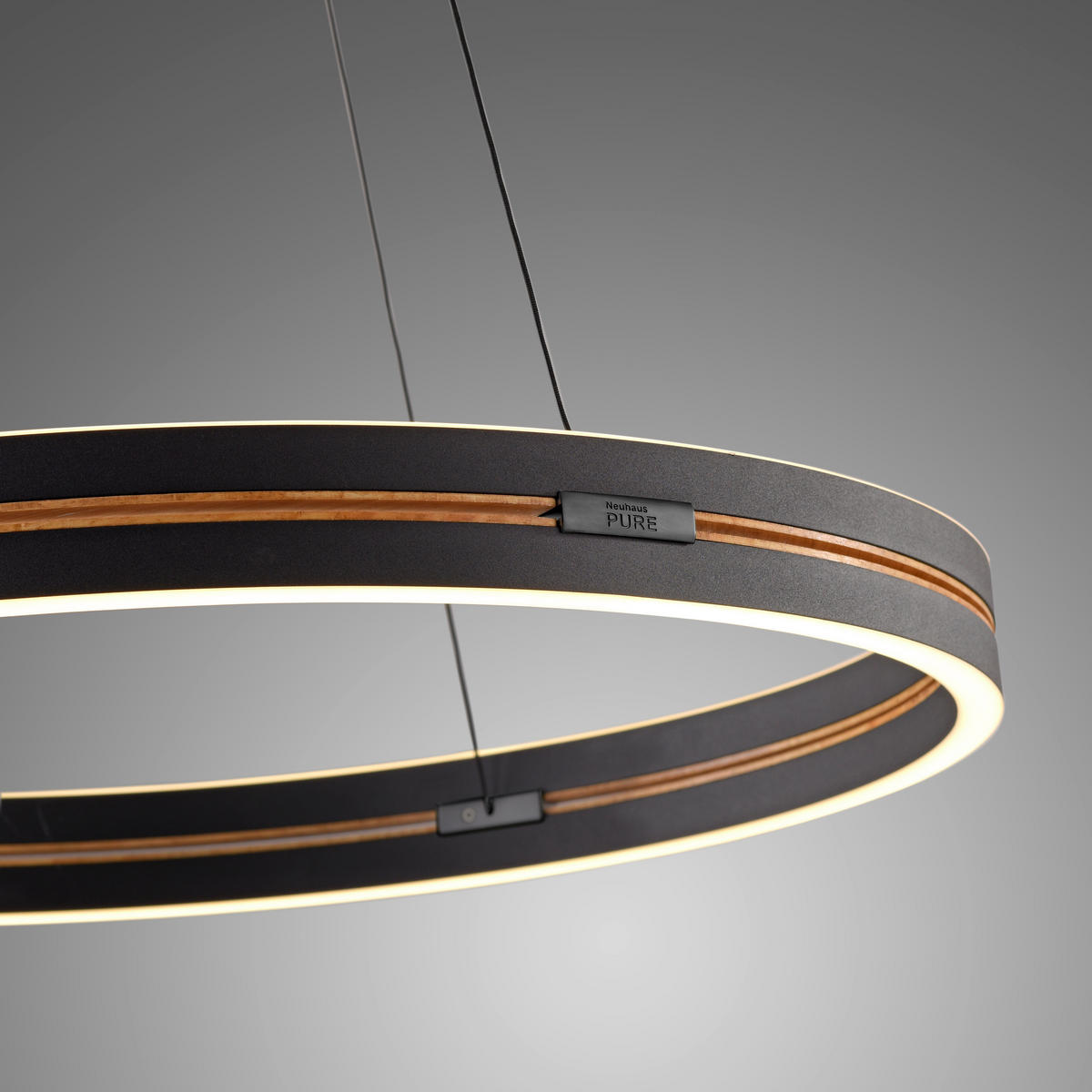 LED-HÄNGELEUCHTE 70.1/70.1/350 cm  - Schwarz, Design, Kunststoff/Metall (70.1/70.1/350cm) - Neuhaus PURE