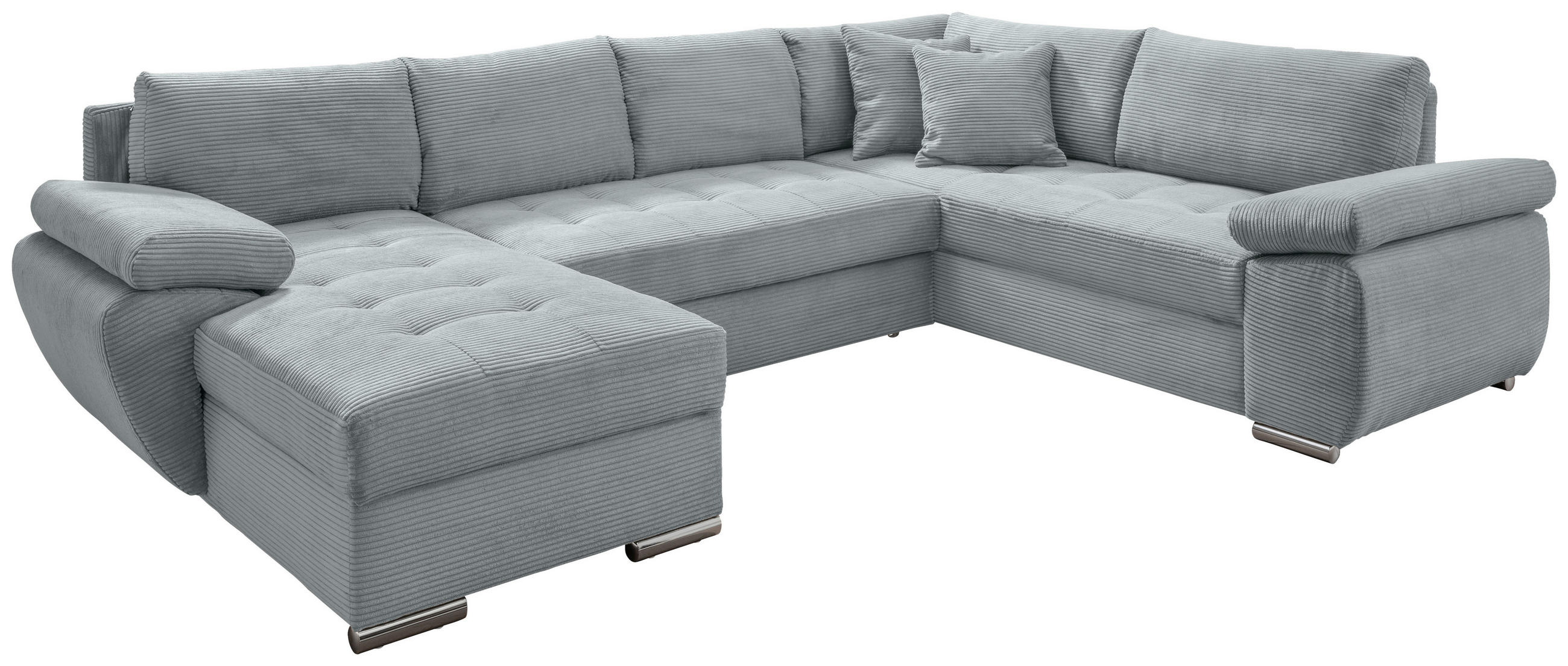 Canapea Modulară, textil, albastru deschis