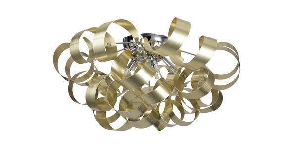 DECKENLEUCHTE 3 W 70/40 cm - Chromfarben/Goldfarben, Design, Metall (70/40cm) - Ambiente