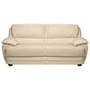 2-SITZER-SOFA in Lederlook Beige  - Beige, Design, Kunststoff/Textil (209/97/100cm) - Livetastic