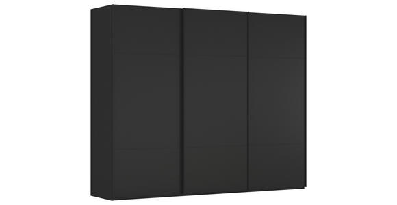 SCHWEBETÜRENSCHRANK 242/223/68 cm 3-türig Schwarz - Schwarz, KONVENTIONELL, Holzwerkstoff/Metall (242/223/68cm) - Novel