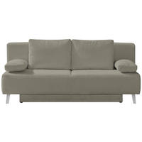 SCHLAFSOFA Cord Taupe  - Taupe, Modern, Textil/Metall (193/85/88cm) - Novel
