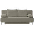 SCHLAFSOFA Spicy in Cord Taupe  - Taupe, MODERN, Textil/Metall (193/85/88cm) - Novel