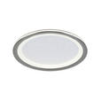 LED-DECKENLEUCHTE 40/6 cm  - Chromfarben/Schwarz, Trend, Kunststoff/Metall (40/6cm) - Novel