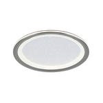 LED-DECKENLEUCHTE 40/6 cm   - Chromfarben/Schwarz, Trend, Kunststoff/Metall (40/6cm) - Novel