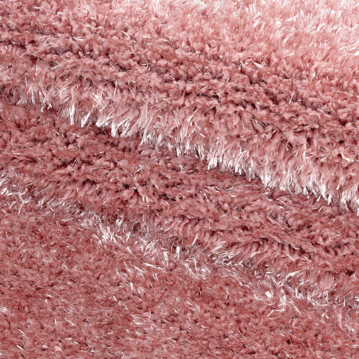 KOBEREC S VYSOKÝM VLASEM, 160/230 cm, růžová - růžová, Basics, textil (160/230cm) - Novel