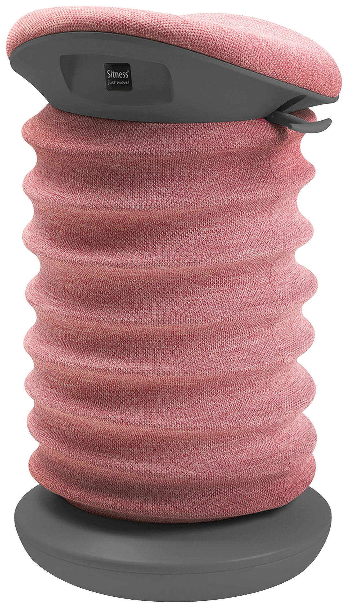 BÜROHOCKER Grau, Rosa  - Rosa/Grau, Design, Kunststoff/Textil (37,5/53-64/36cm) - Topstar