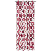 ZÁVES S OČKAMI, nepriehľadné, 140/255 cm - červená, Lifestyle, textil (140/255cm) - Novel