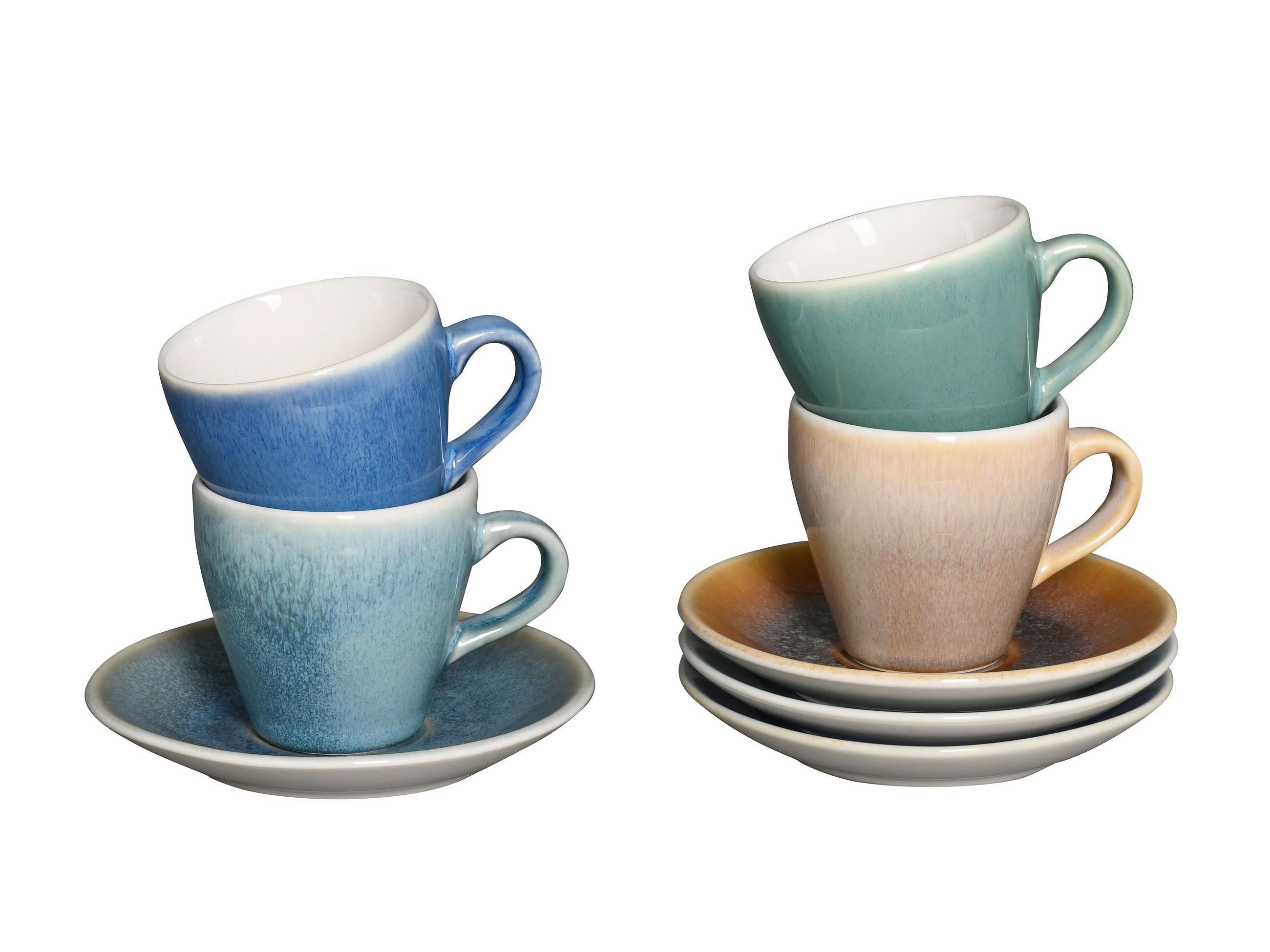 TASSENSET Caldera 8-teilig  - Multicolor, Basics, Keramik (19/19/19cm) - Creatable
