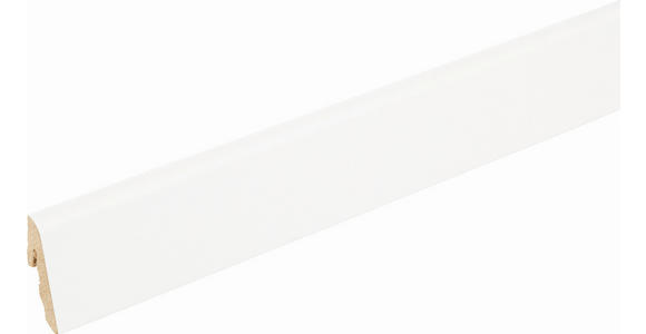 SOCKELLEISTE Weiß  - Weiß, Basics, Holz (240/1,85/3,85cm) - Homeware