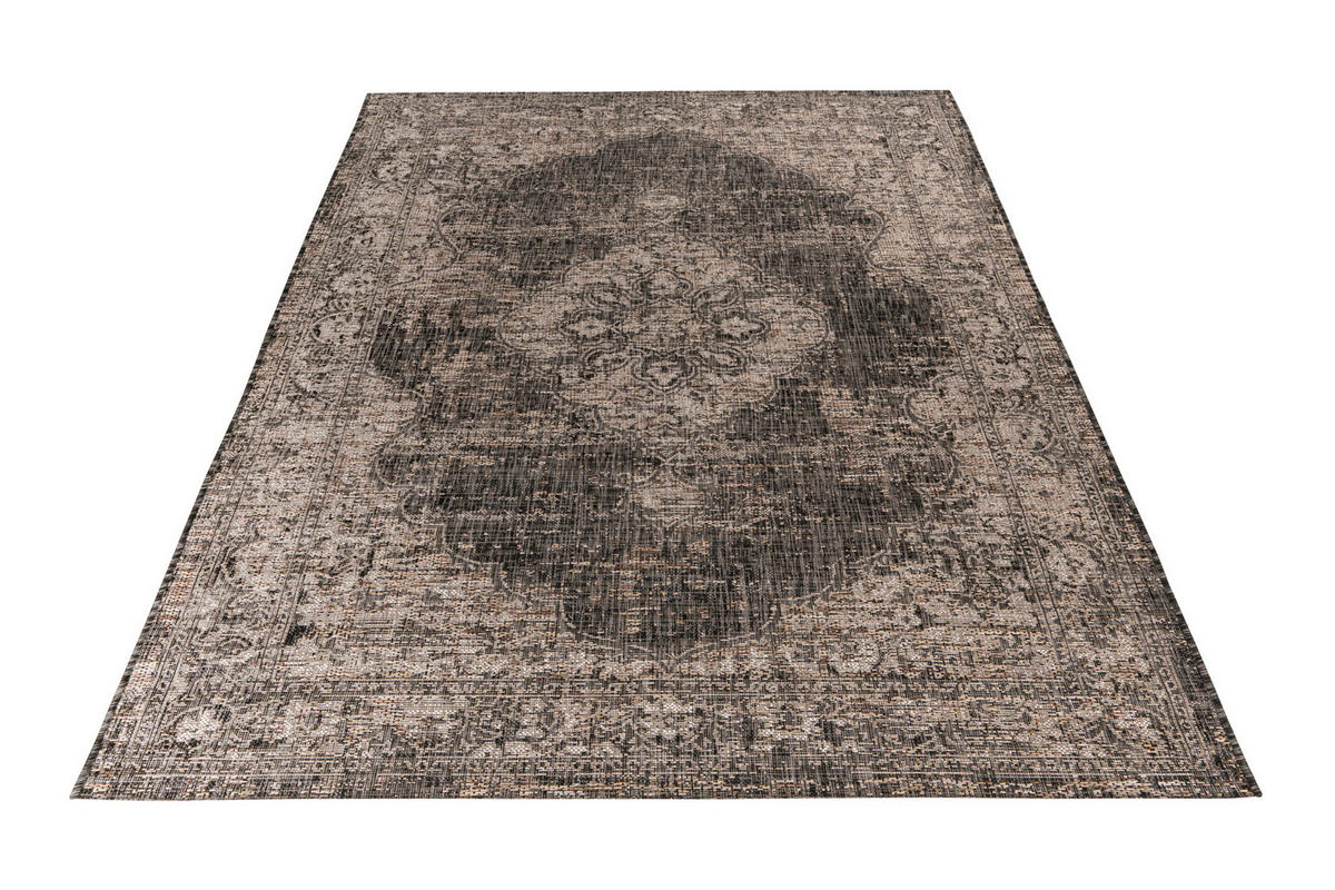 In- und Outdoorteppich 80/150 cm Grau, Graubraun  - Graubraun/Grau, Design, Textil (80/150cm) - Obsession