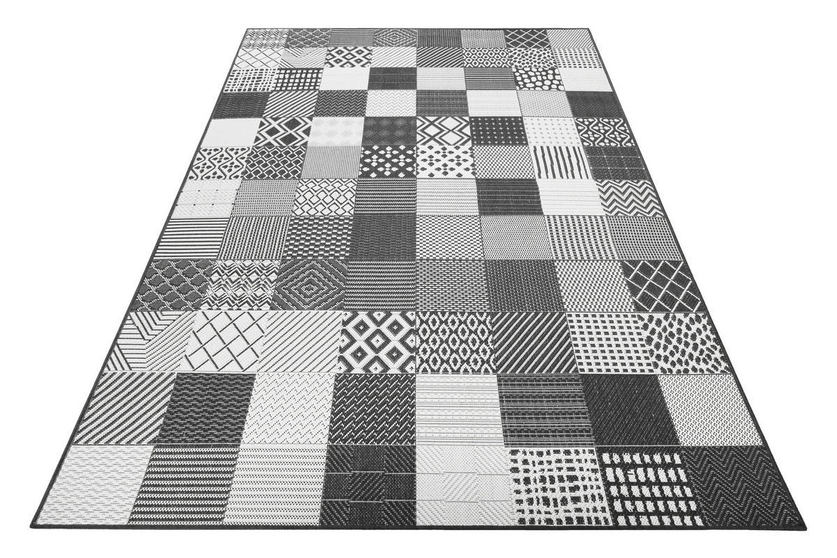 OUTDOORTEPPICH 200/290 cm Esprit Schwarz, Weiß  - Schwarz/Weiß, KONVENTIONELL, Textil (200/290cm) - Esprit