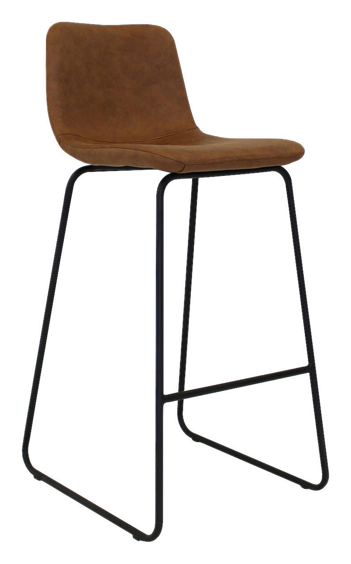 SADA BAROVÝCH ŽIDLÍ 2 kusy - černá/koňaková, Lifestyle, kov/plast (48/102/54cm) - MID.YOU