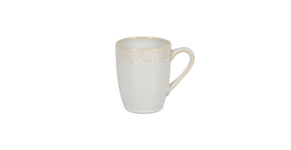 KAFFEEBECHER  360 ml   - Creme, Design, Keramik (8,5/10,5cm) - Novel