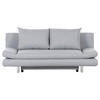 BÄDDSOFFA i flatväv ljusgrå  - kromfärg/ljusgrå, Design, textil/plast (194/73/91cm) - MID.YOU