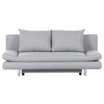 SCHLAFSOFA Flachgewebe Hellgrau  - Chromfarben/Hellgrau, Design, Kunststoff/Textil (194/73/91cm) - Xora