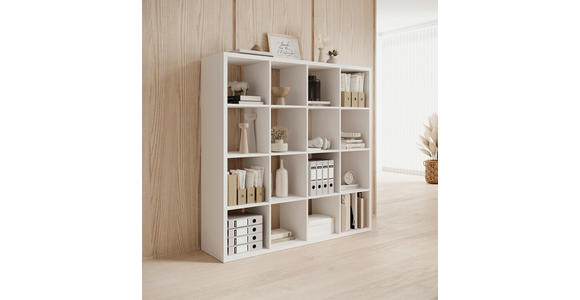 RAUMTEILER in Holzwerkstoff - Weiß, Design, Holzwerkstoff (147/147/38cm) - Carryhome