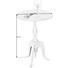 BEISTELLTISCH rund Nickelfarben - Nickelfarben, Trend, Metall (37/55/37cm) - Ambia Home