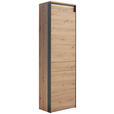 GARDEROBE 4-teilig  in 248/200/38 cm  - Schwarz/Eiche Artisan, KONVENTIONELL, Glas/Holzwerkstoff (248/200/38cm) - Voleo