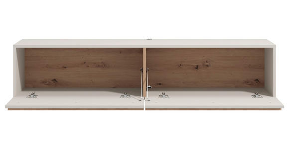 HÄNGELOWBOARD Kaschmir, Eiche Artisan  - Kaschmir/Eiche Artisan, Basics, Holzwerkstoff (154/32/41,5cm) - Carryhome