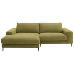 ECKSOFA - Schwarz/Hellgrün, Design, Textil/Metall (177/253cm) - Dieter Knoll