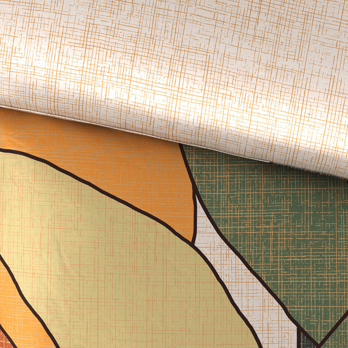 POVLEČENÍ, satén, zelená, 140/200 cm - zelená, Natur, textil (140/200cm) - Bio:Vio