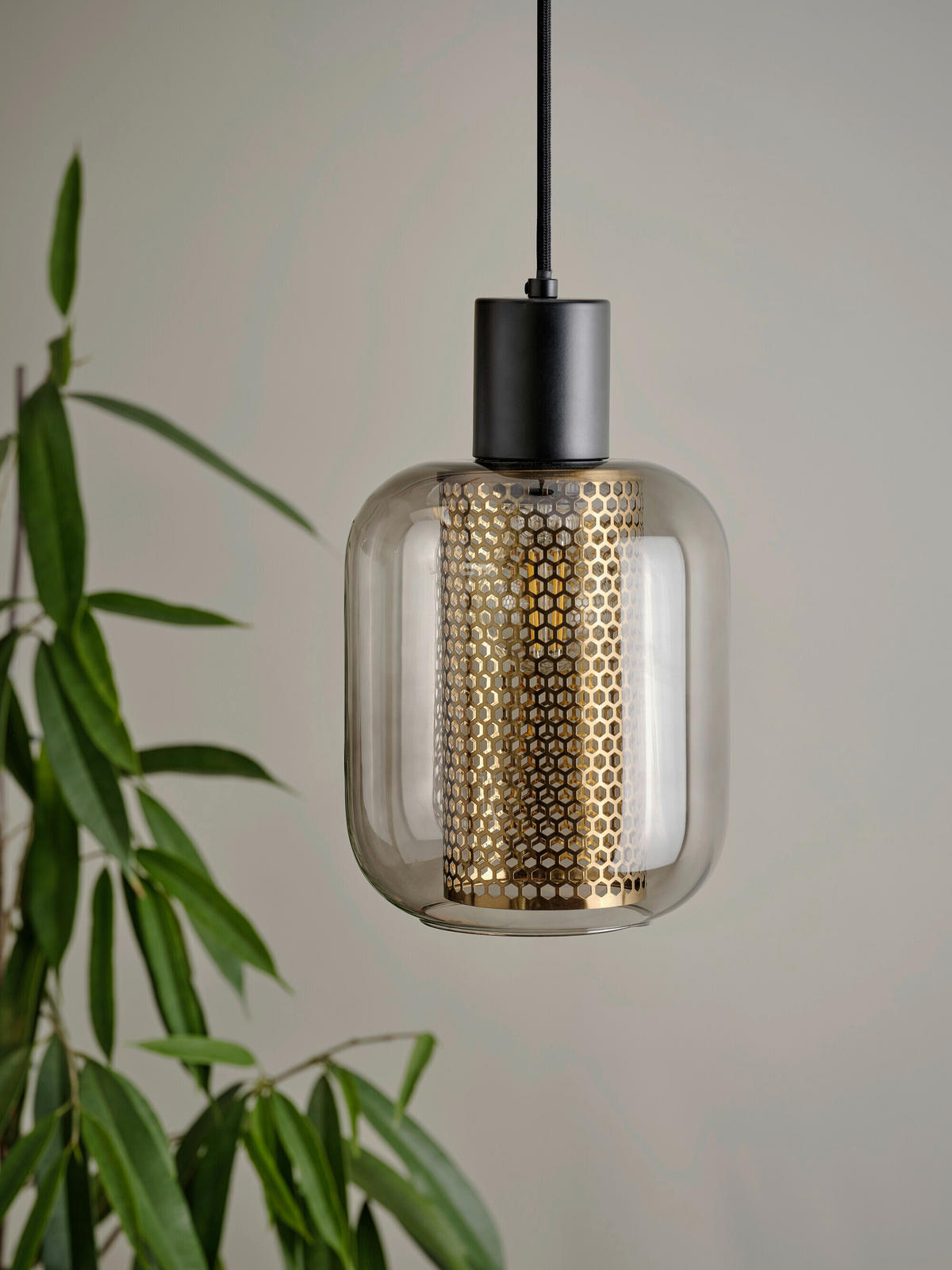 HÄNGELEUCHTE 17/132 cm  - Schwarz, Basics, Glas/Metall (17/132cm) - Osram