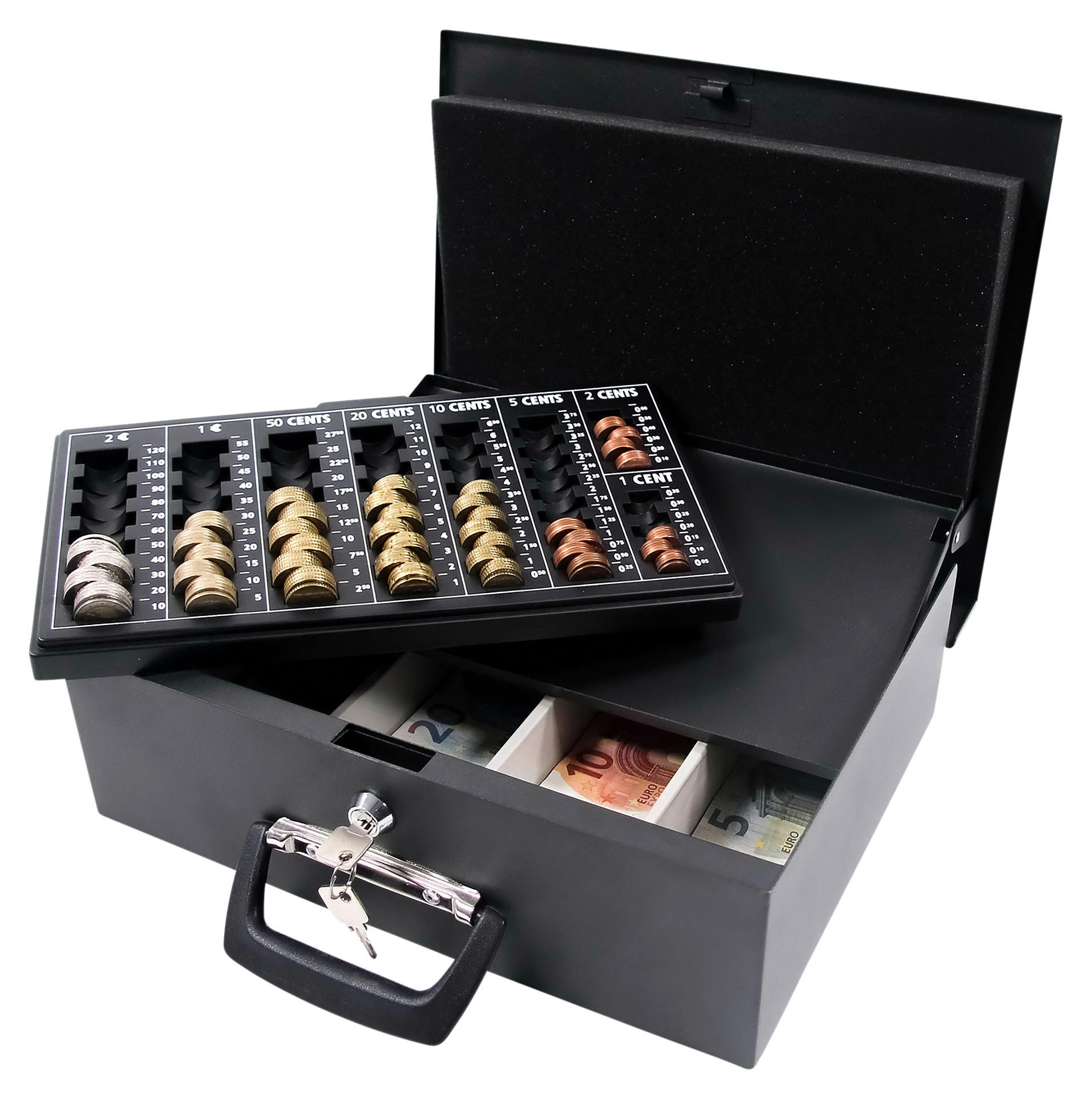 GELDKASSETTE - Schwarz, Basics, Metall (35,5/10,5/27,5cm) - MID.YOU