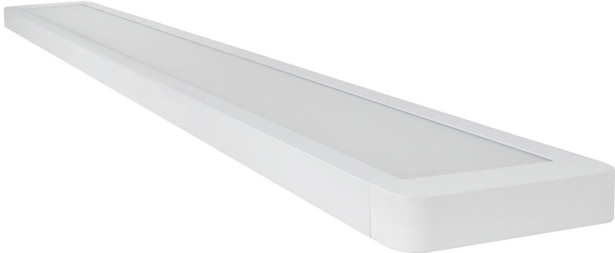 LED-DECKENLEUCHTE ALU-LINE 147/13/2,8 cm  - Weiß, Design, Metall (147/13/2,8cm)