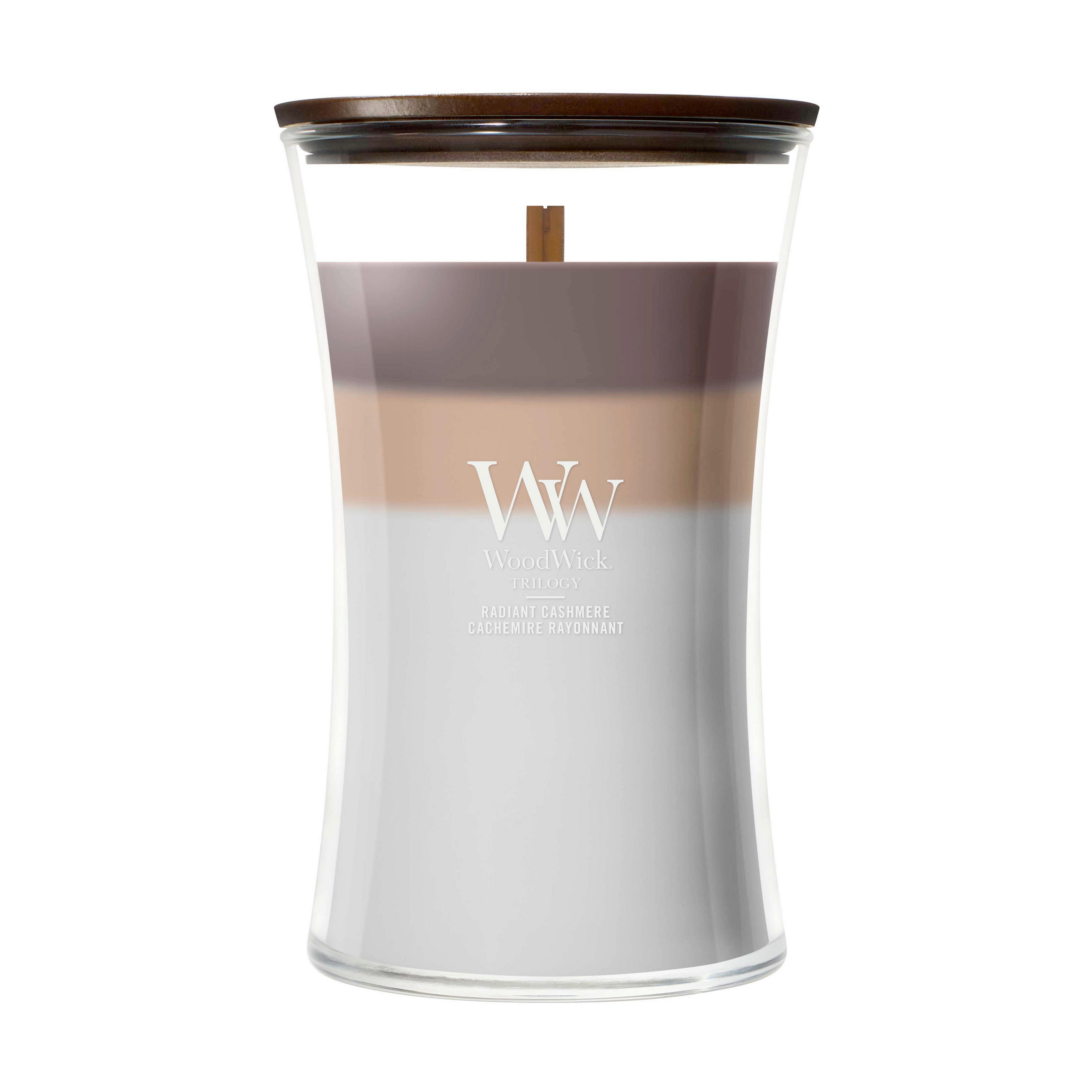 SVIJEĆA MIRISNA  višebojno  - višebojno, Basics, staklo/drvo (10/18/10cm) - WoodWick