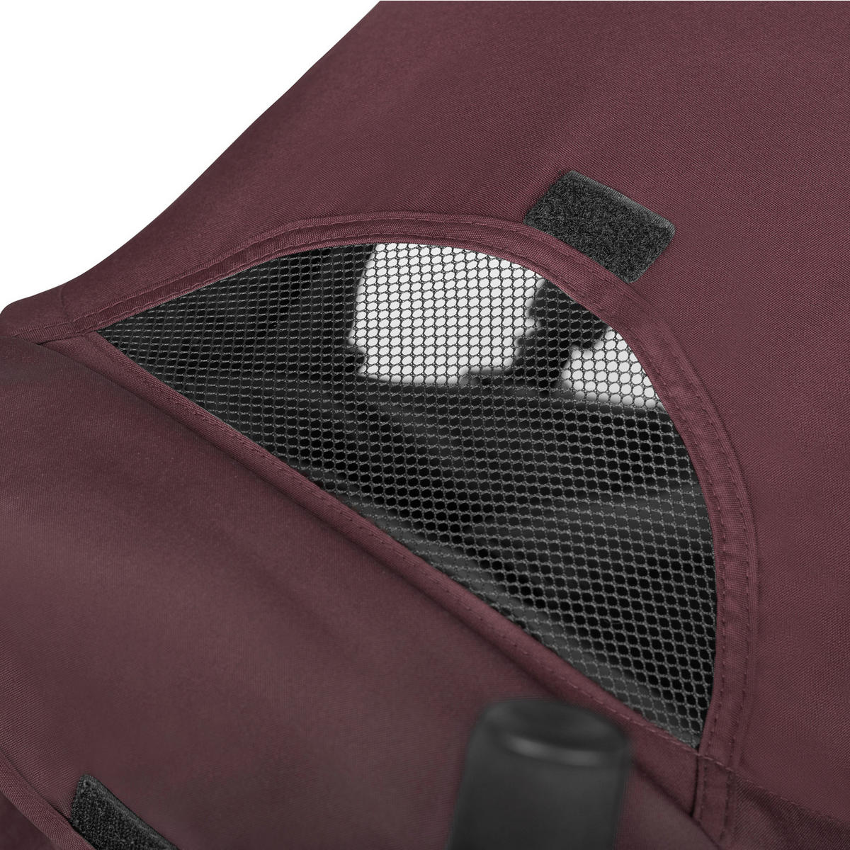 BUGGY Fold N Care  - Beere/Schwarz, Basics, Metall (87/47/107cm) - Hauck