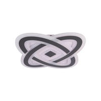 LED-DECKENLEUCHTE Deckenleuchte MILLA 48/48/6 cm   - Weiß/Grau, Design, Kunststoff/Metall (48/48/6cm) - Näve