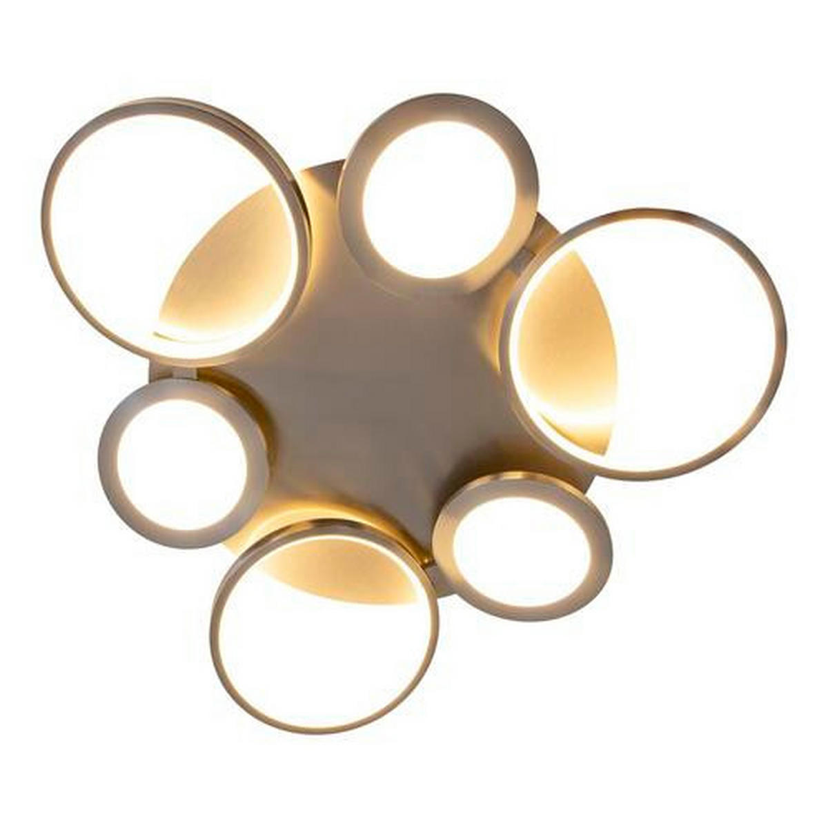 LED-DECKENLEUCHTE 56 cm  - Silberfarben, Design, Kunststoff/Metall (56cm) - Näve