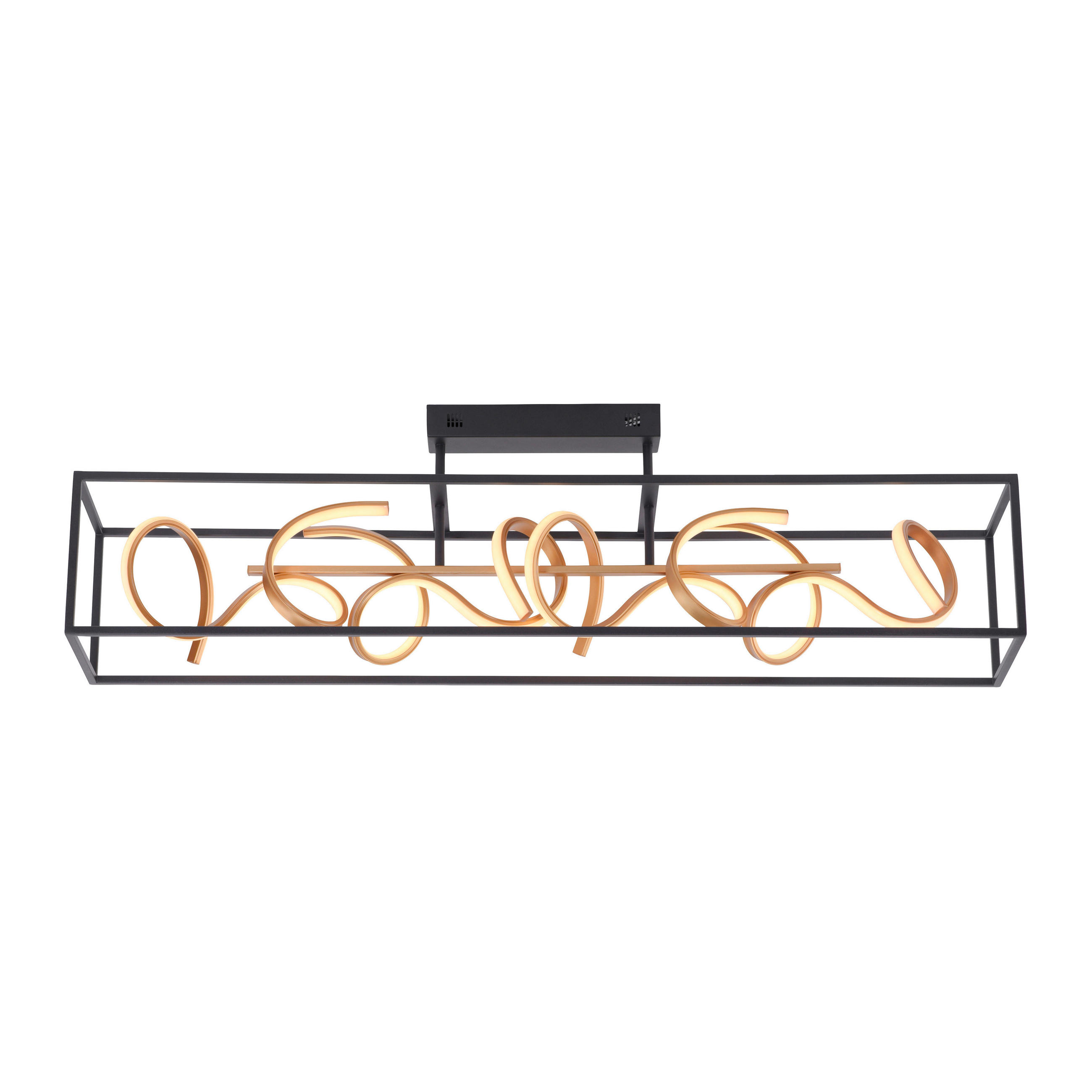 LED-DECKENLEUCHTE Selina 110/20/31,5 cm   - Schwarz, Design, Kunststoff/Metall (110/20/31,5cm) - Paul Neuhaus