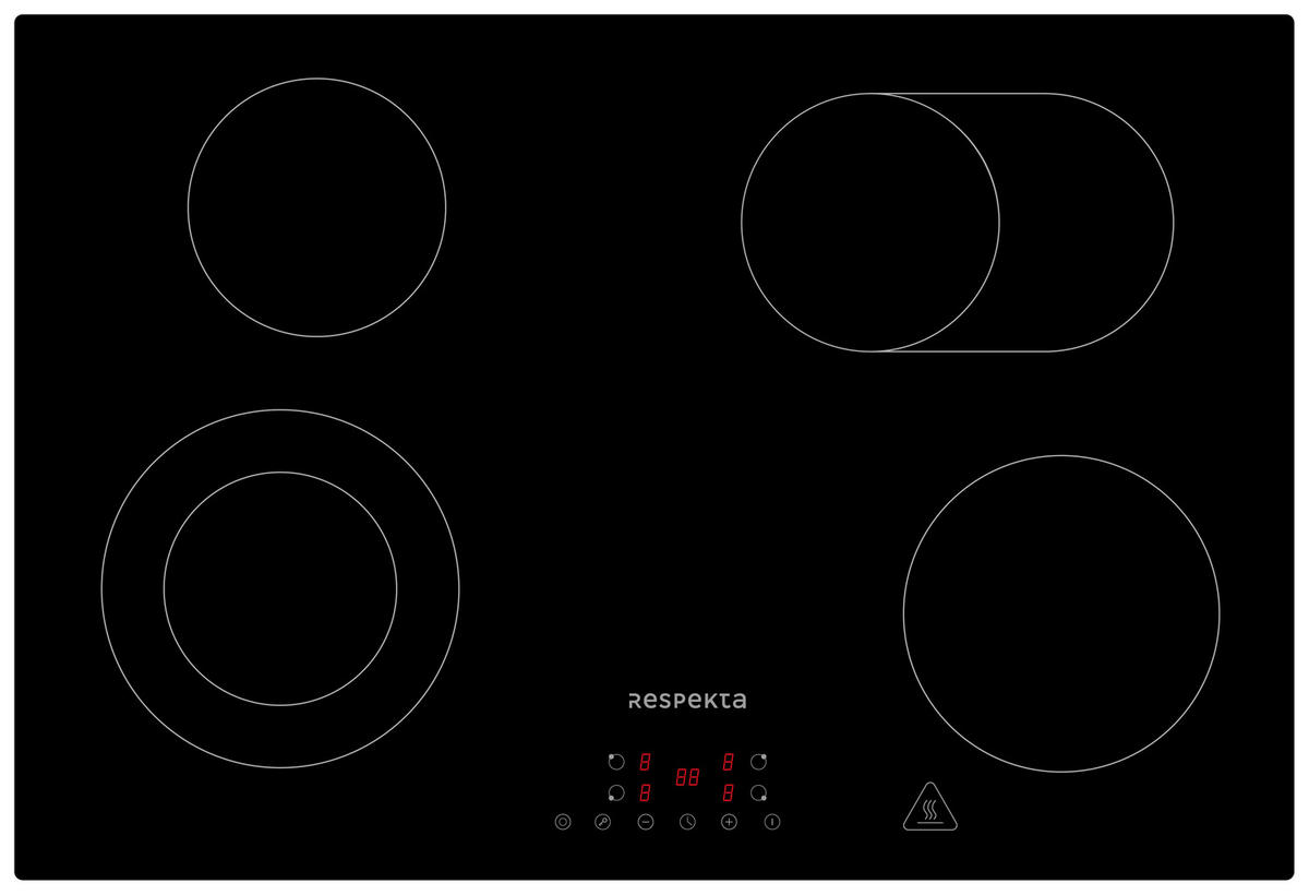 BACKOFENSET ASET9007700  - Schwarz, Basics, Glas/Metall (59,5/59,5/57,5cm) - Respekta